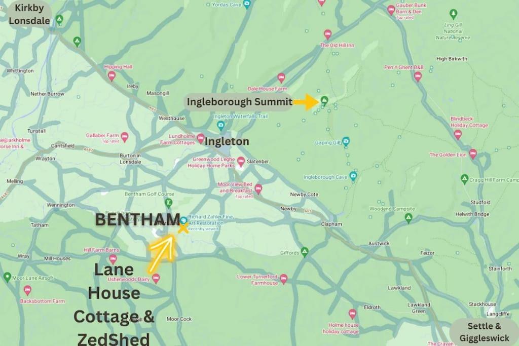 Cosy 3 Bed Cottage Near 3 Peaks - Log Burner & Aga Bentham Exteriör bild